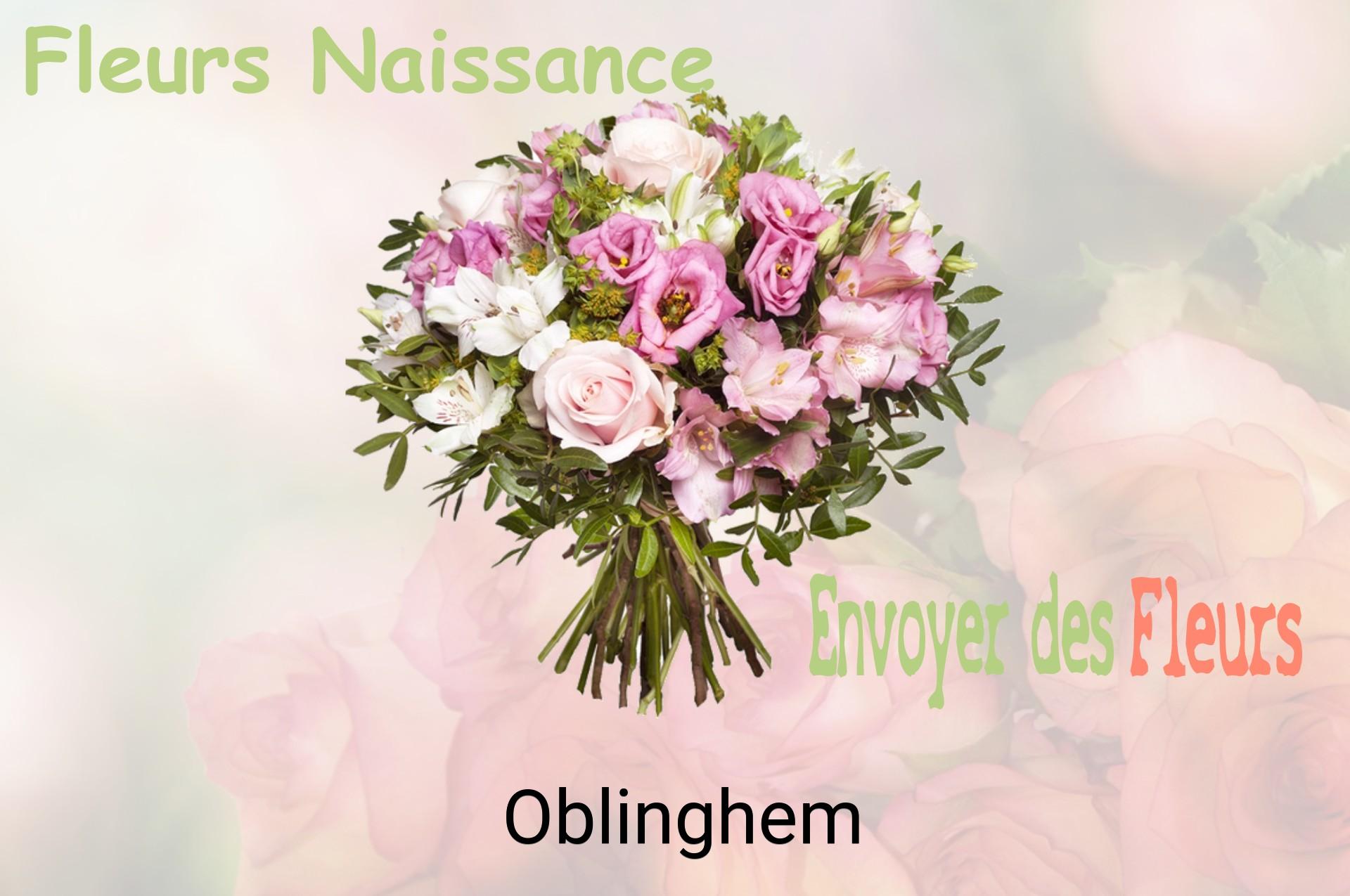 Bouquet de fleurs de naissance livré à Oblinghem